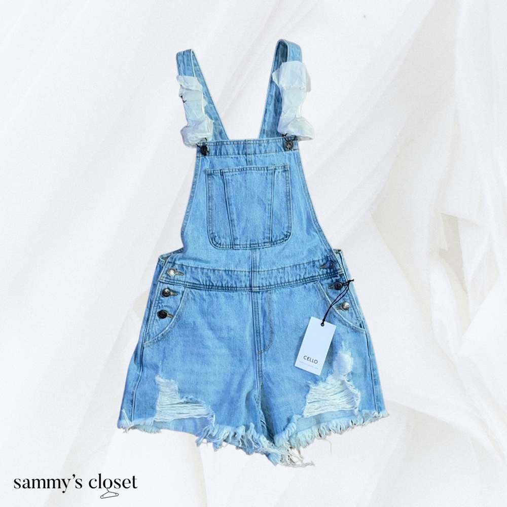 JEAN SHORT OVERALLS
